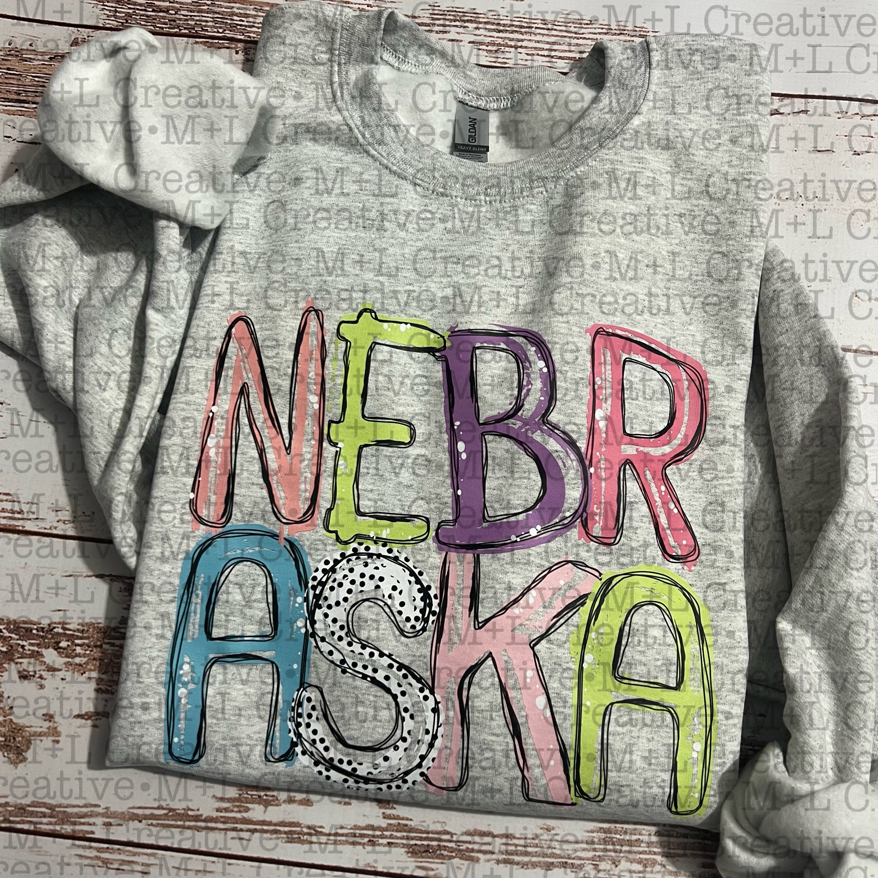 Nebraska Colorful – M+L Creative