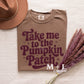 Take Me To The Pumpkin Patch Maroon Ink