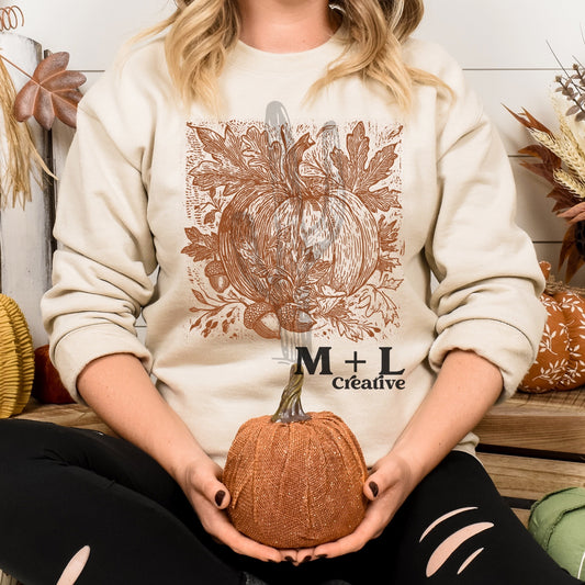 Fall Pumpkin Florals