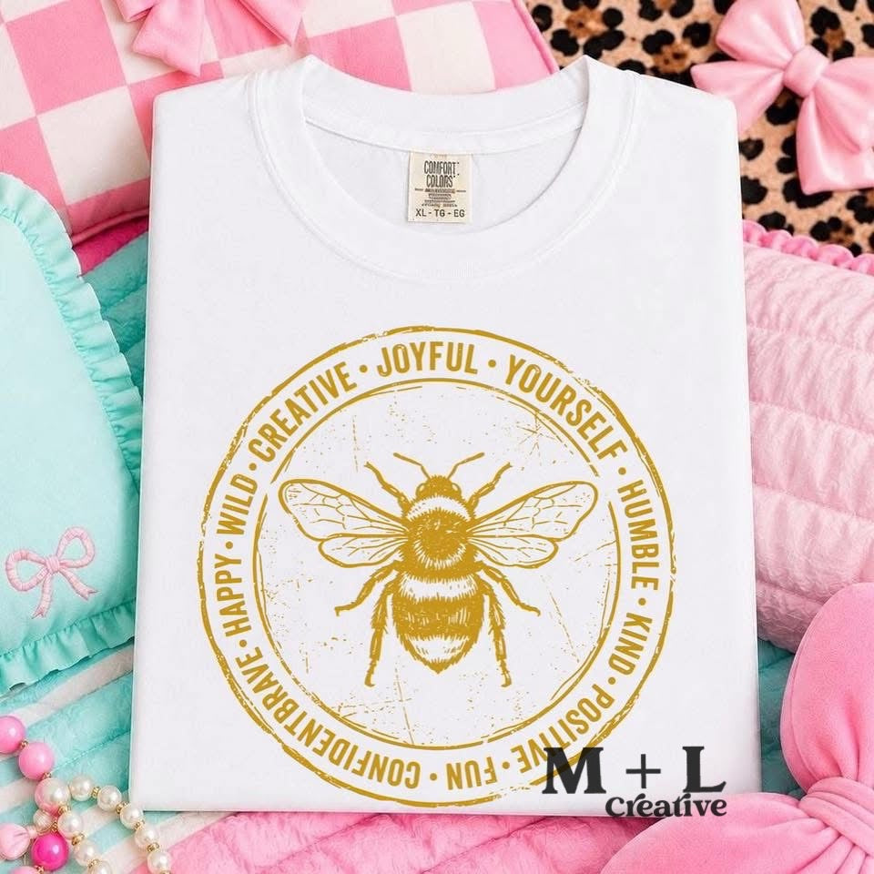 Bee Kind Metallic Gold Ink