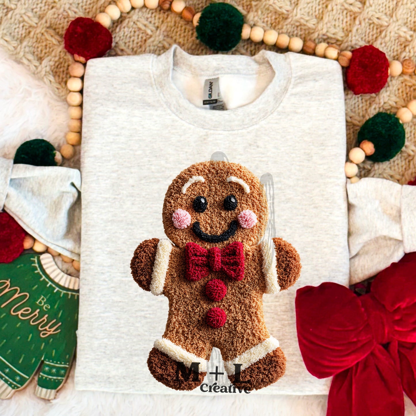 Faux Yarn Gingerbread