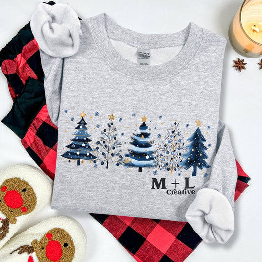 Blue Christmas Trees