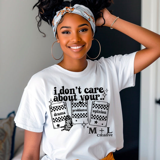I Don’t Care Black Ink