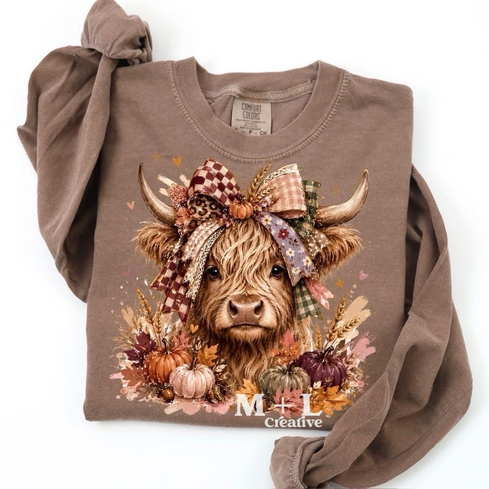 Autumn Highland Cow