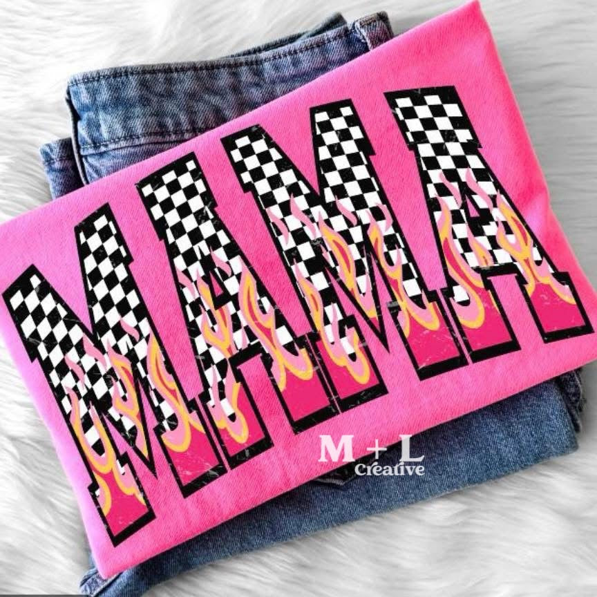 Checker Flame Mama