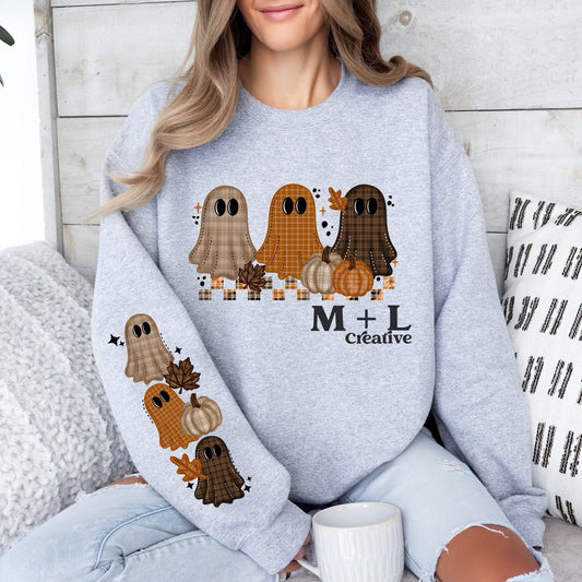 Plaid Ghosts with Sleeves