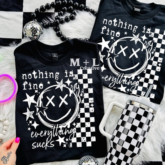 Nothing Is Fine White Ink