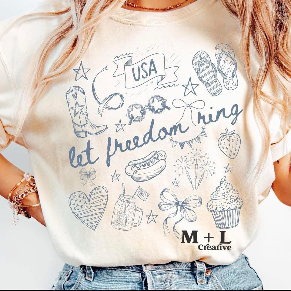 Let Freedom Ring Doodles