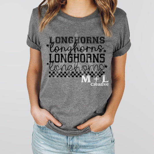 Longhorns Repeat Black