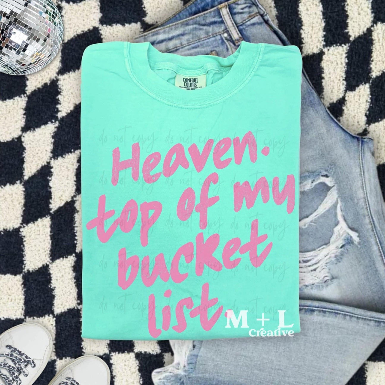 Heaven Top Of My Bucket List Pink