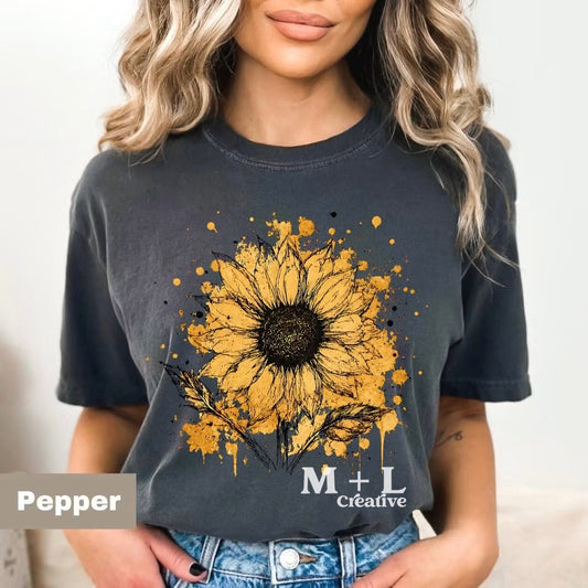 Sunflower Splatter