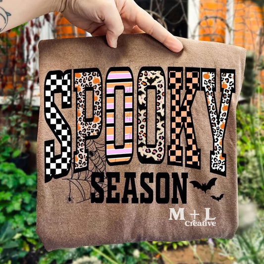 Spooky Season Checker Leopard