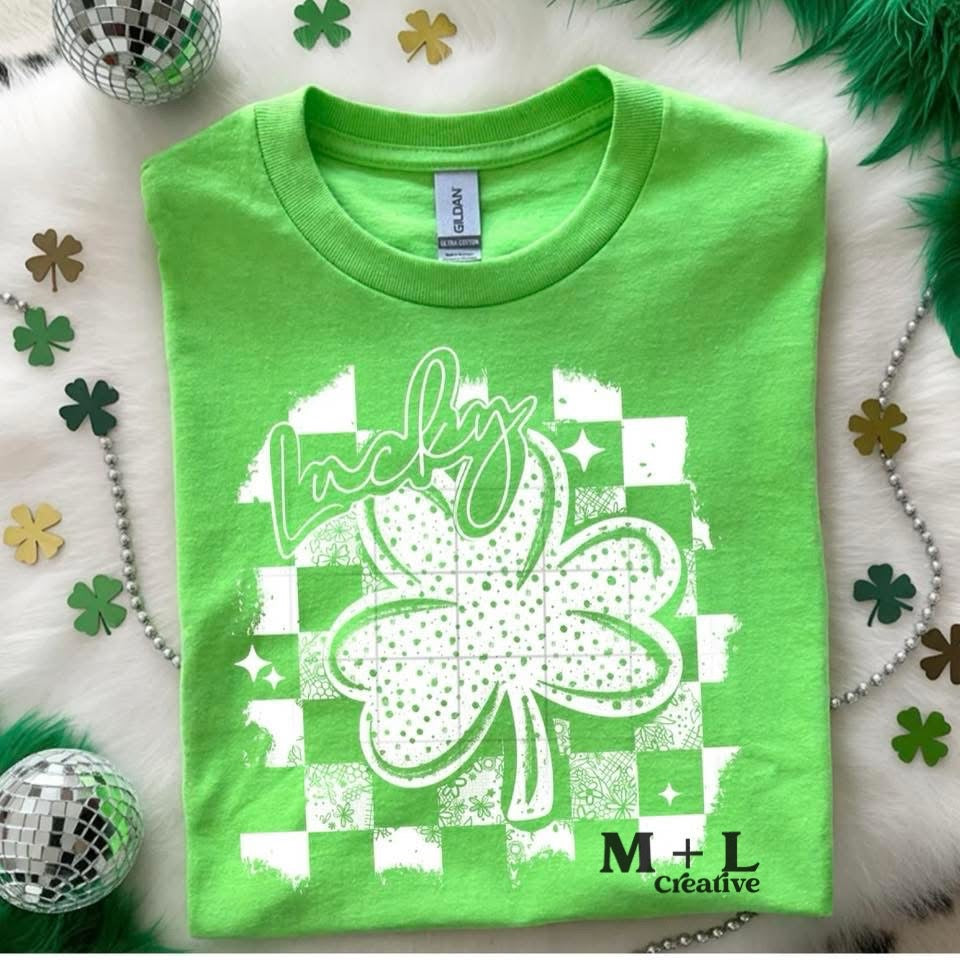 Lucky Checker Bow