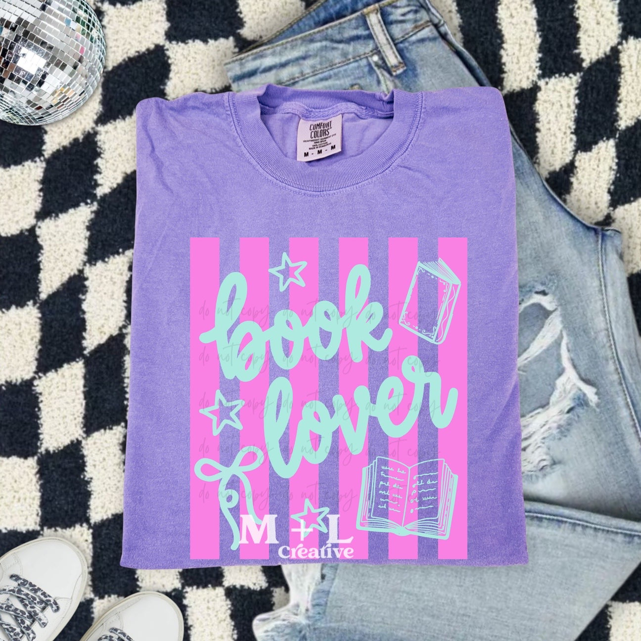 Coquette Stripes Book Lover