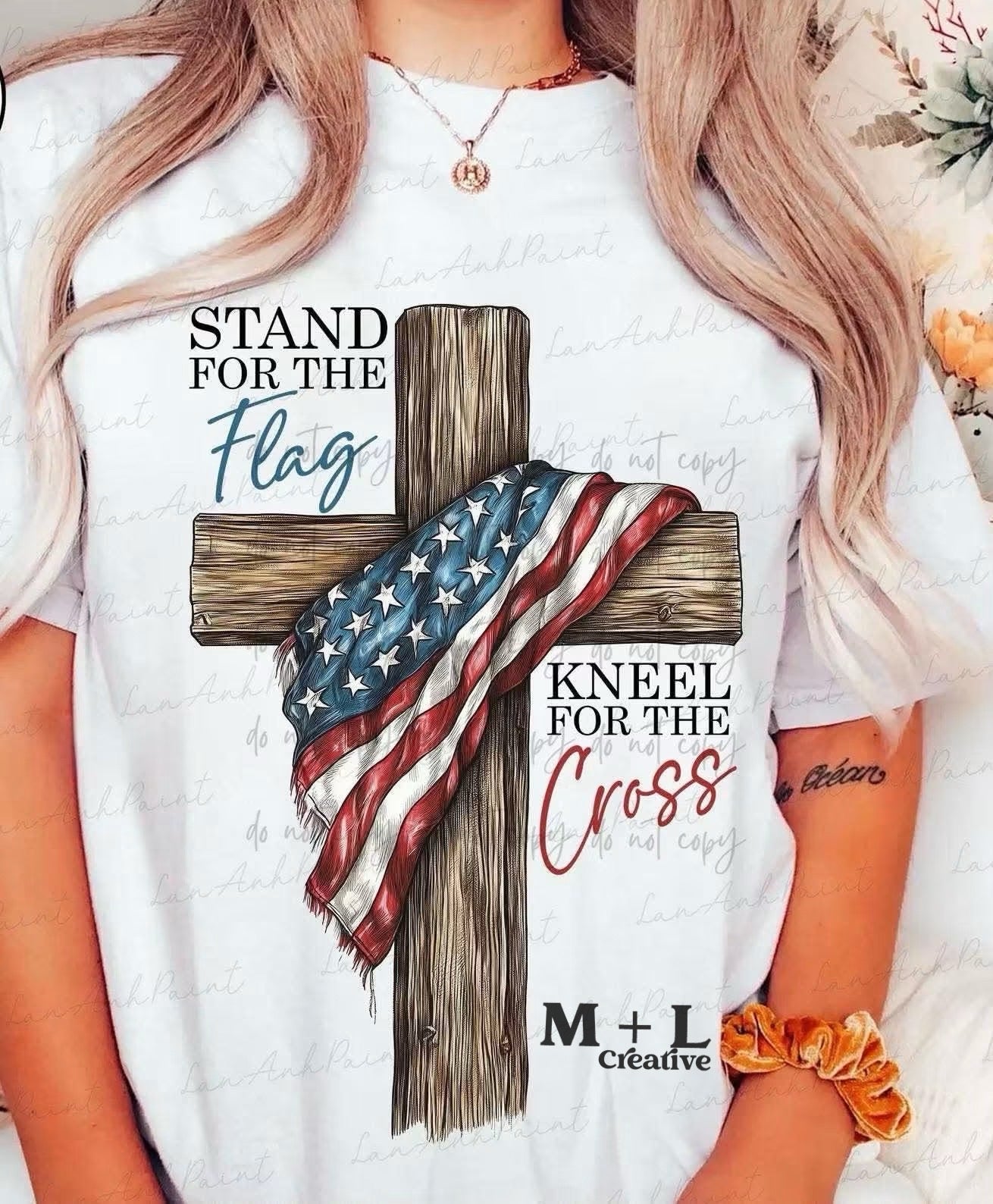 Stand For The Flag Kneel For The Cross