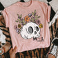 Skull Floral Doodle
