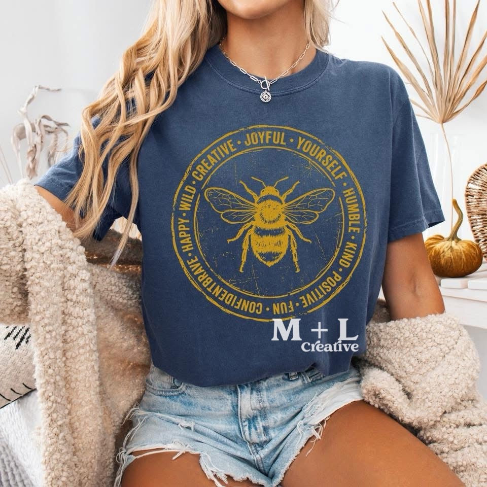 Bee Kind Metallic Gold Ink
