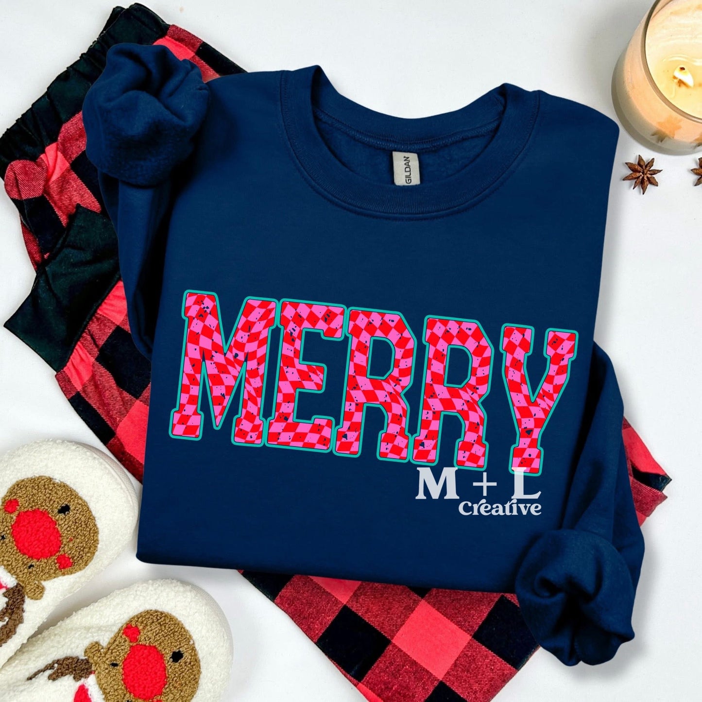 Merry Pink +Red Checkered