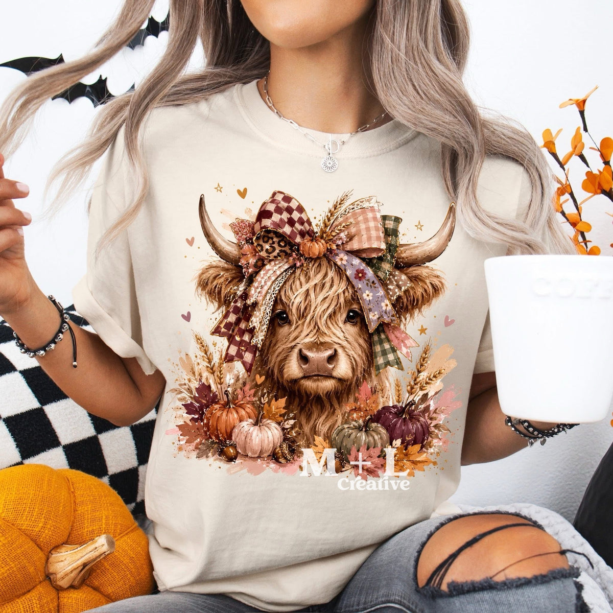 Autumn Highland Cow