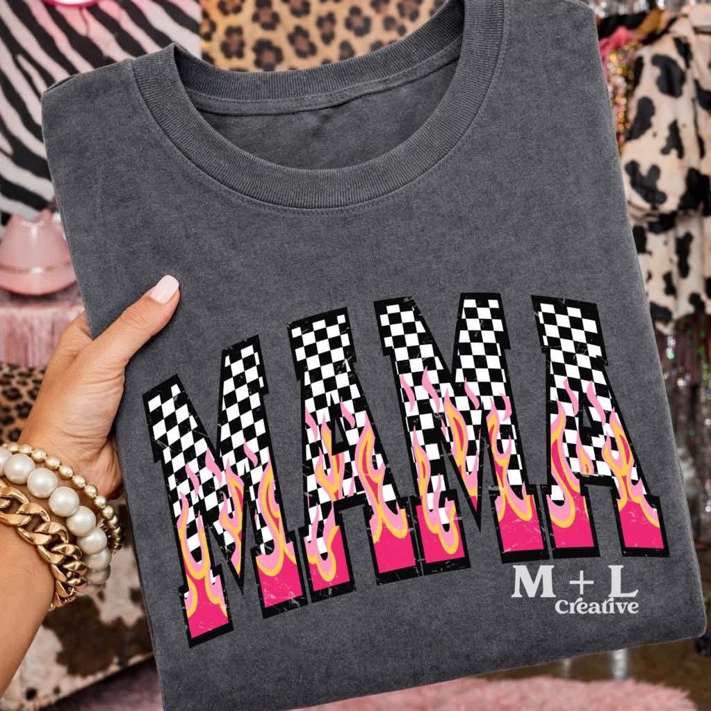 Checker Flame Mama