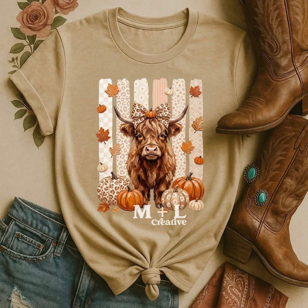 Fall Highland Cow