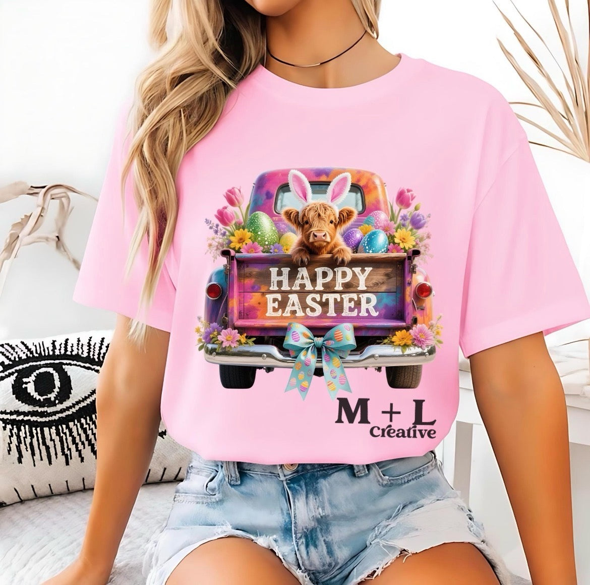 Dyed Truck Happy Easter