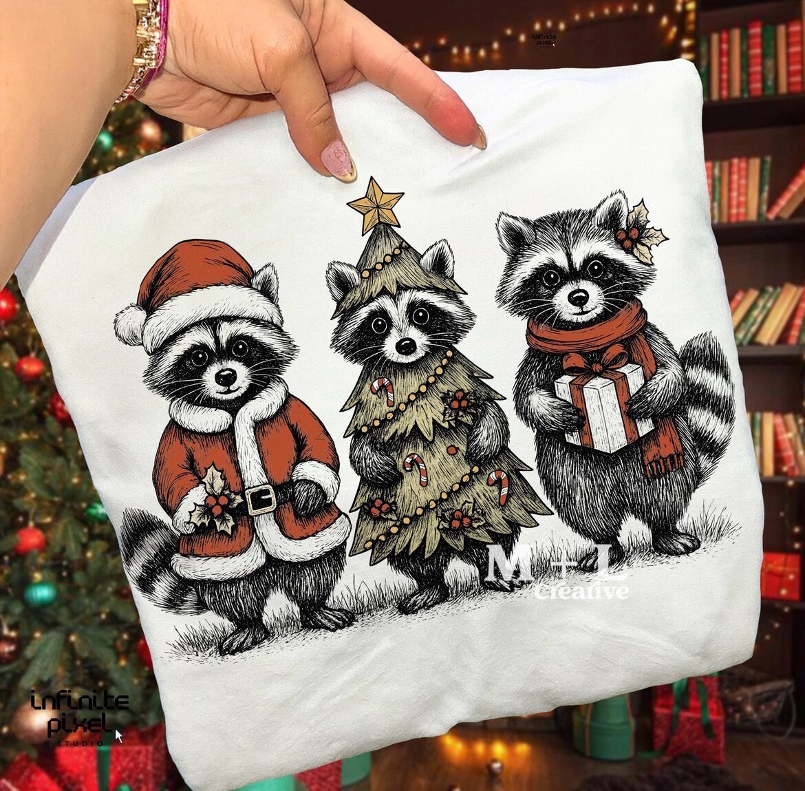 Christmas Raccoons