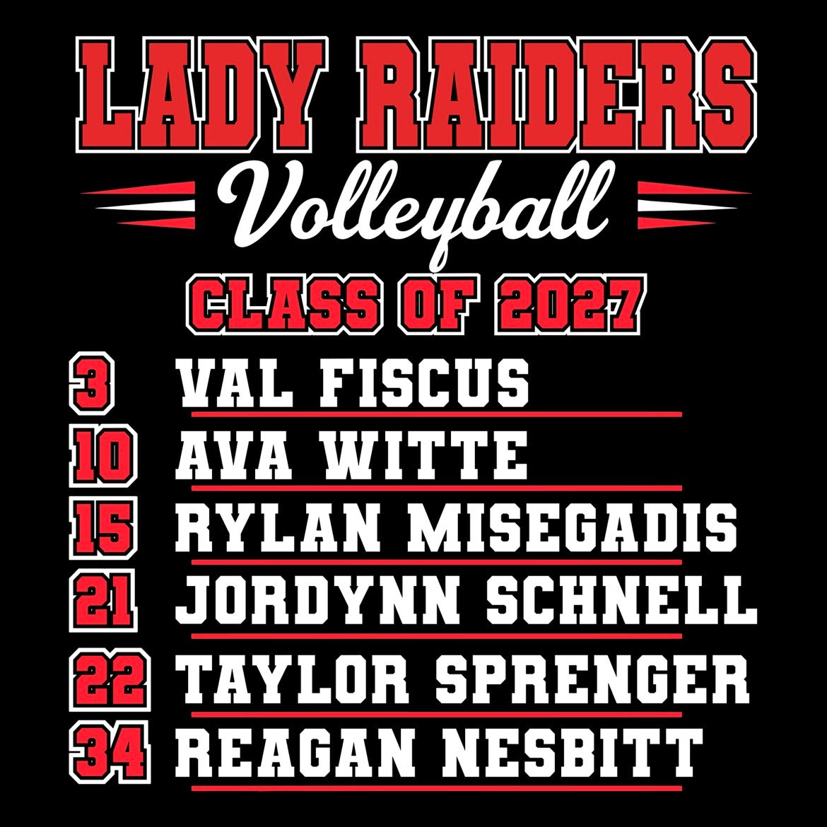 Sidney Volleyball Seniors