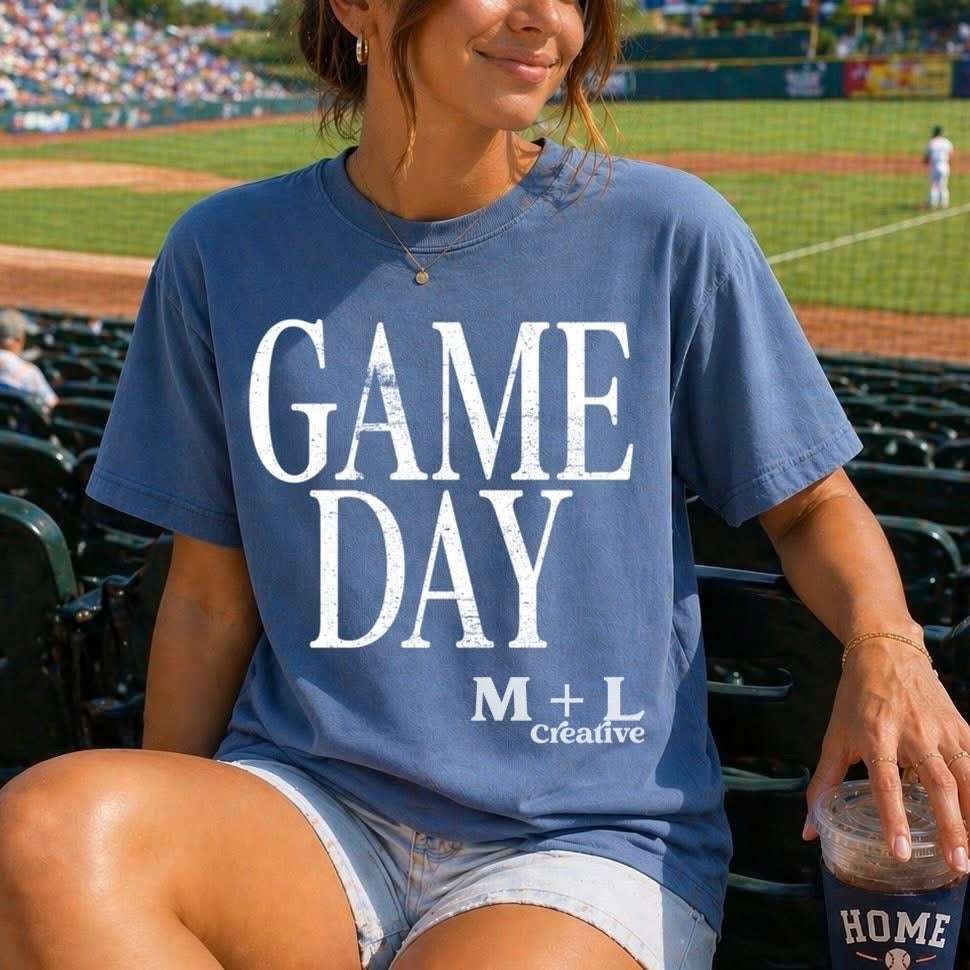 Game Day White Distressed