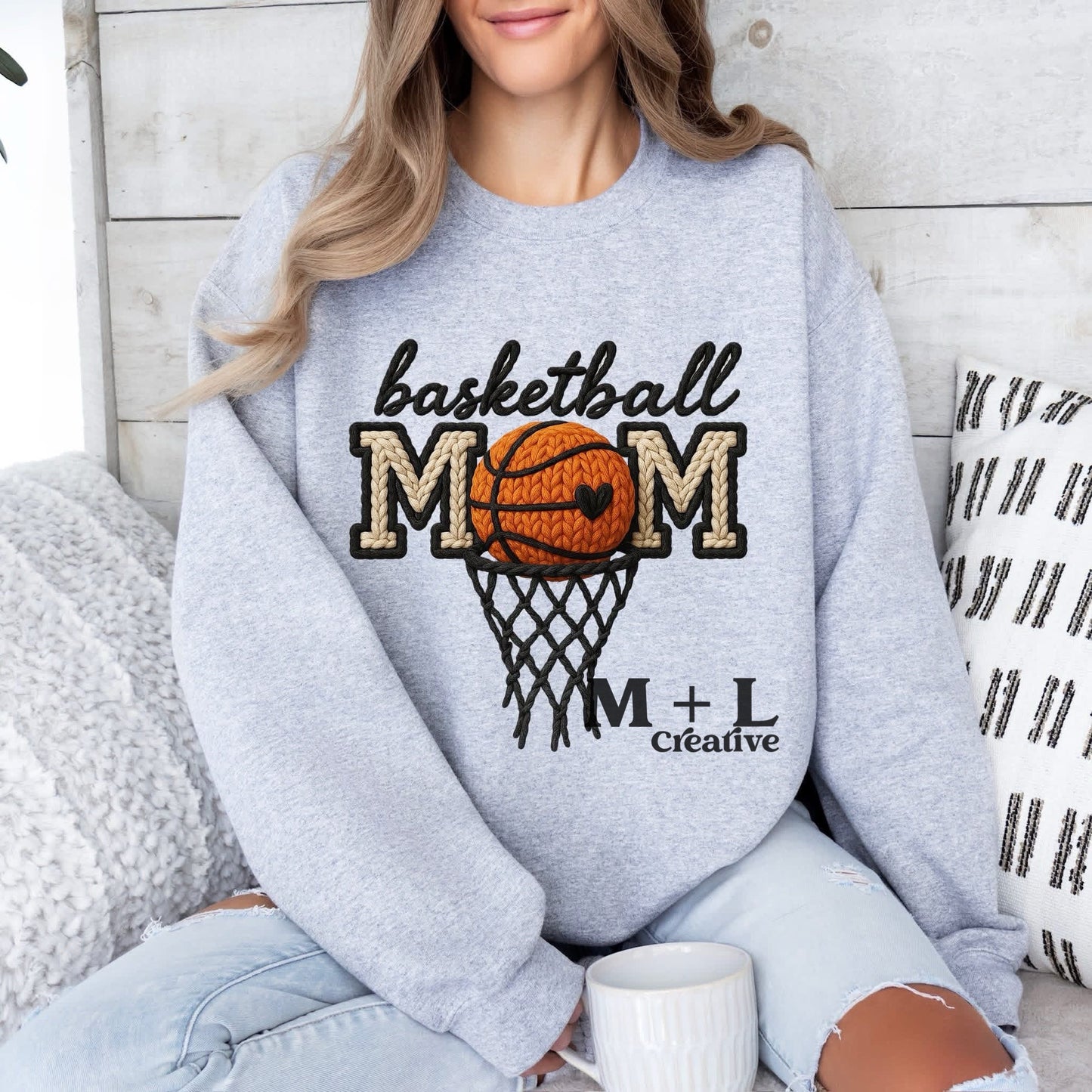 Basketball Mom Faux Yarn