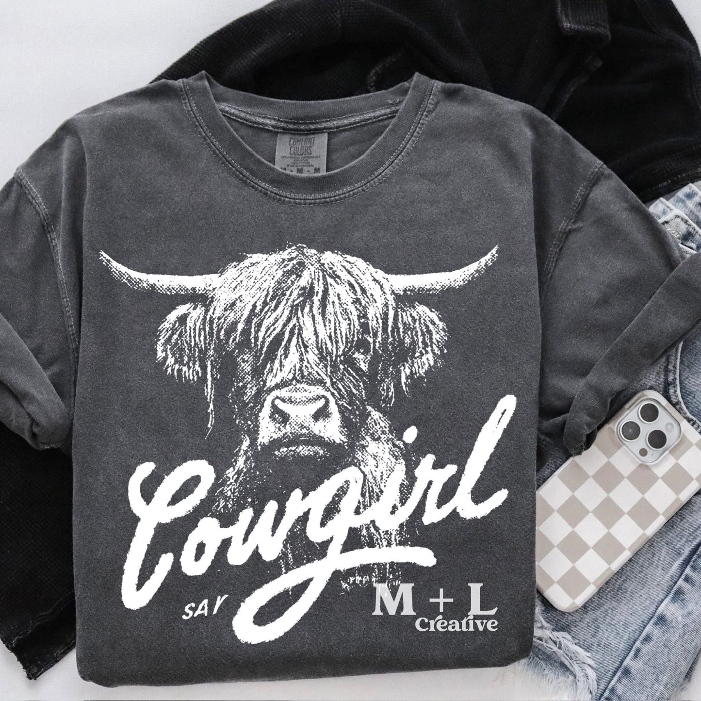 Highland Cow Cowgirl