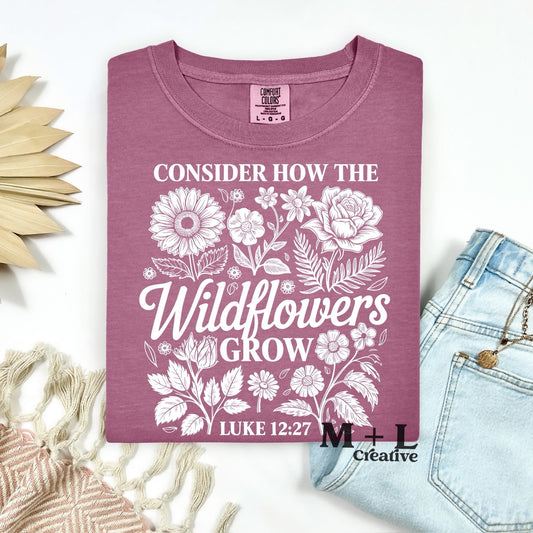 Consider How the Wildflowers Grow