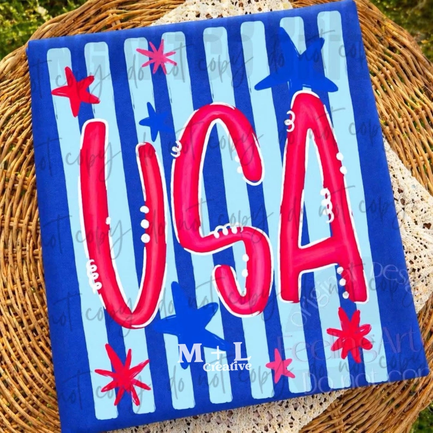 USA Blue Stripes