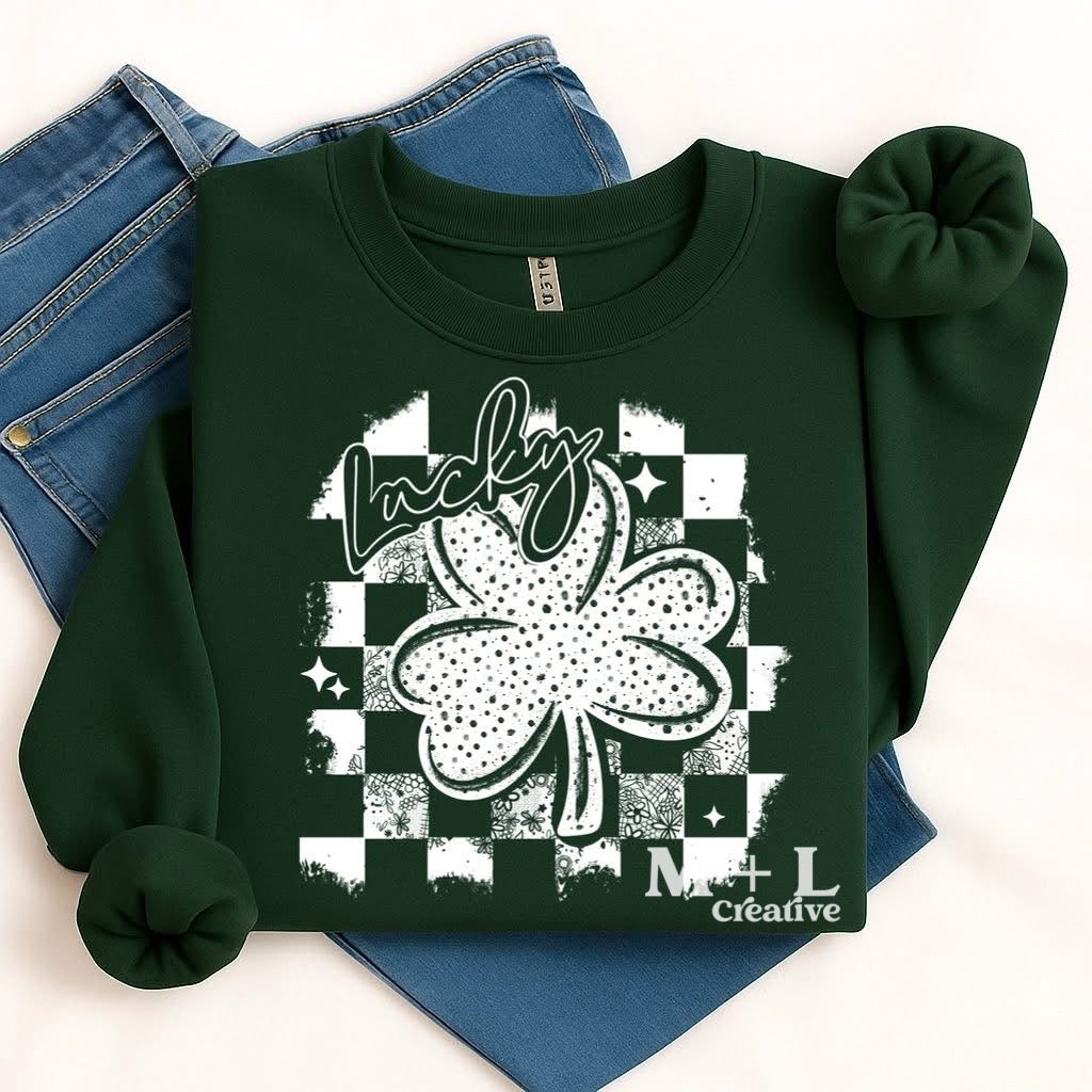 Lucky Checker Bow