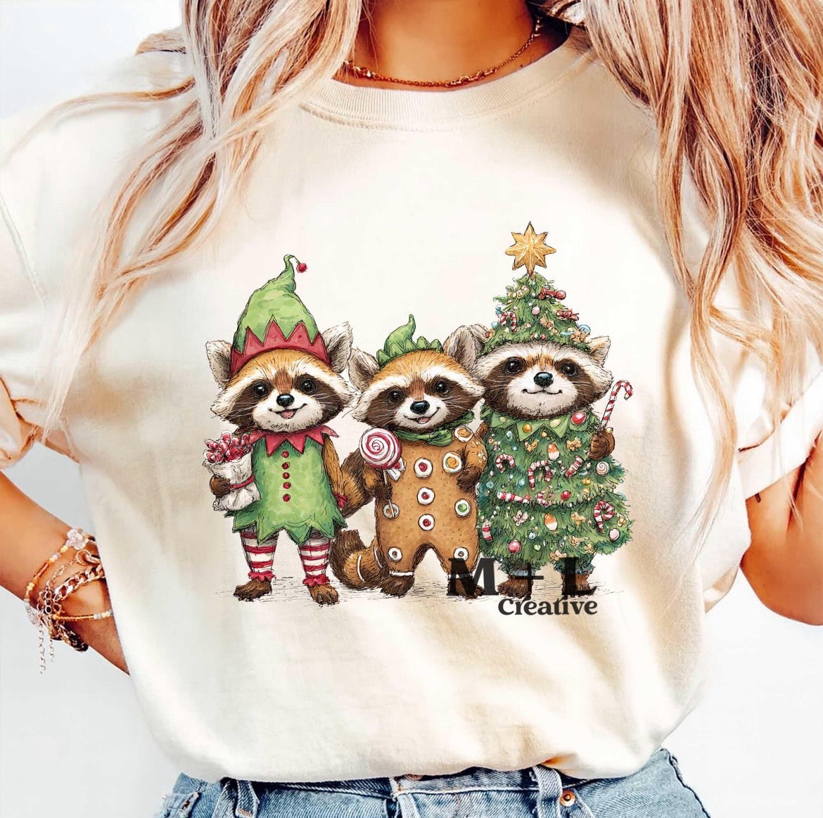 Festive Raccoons