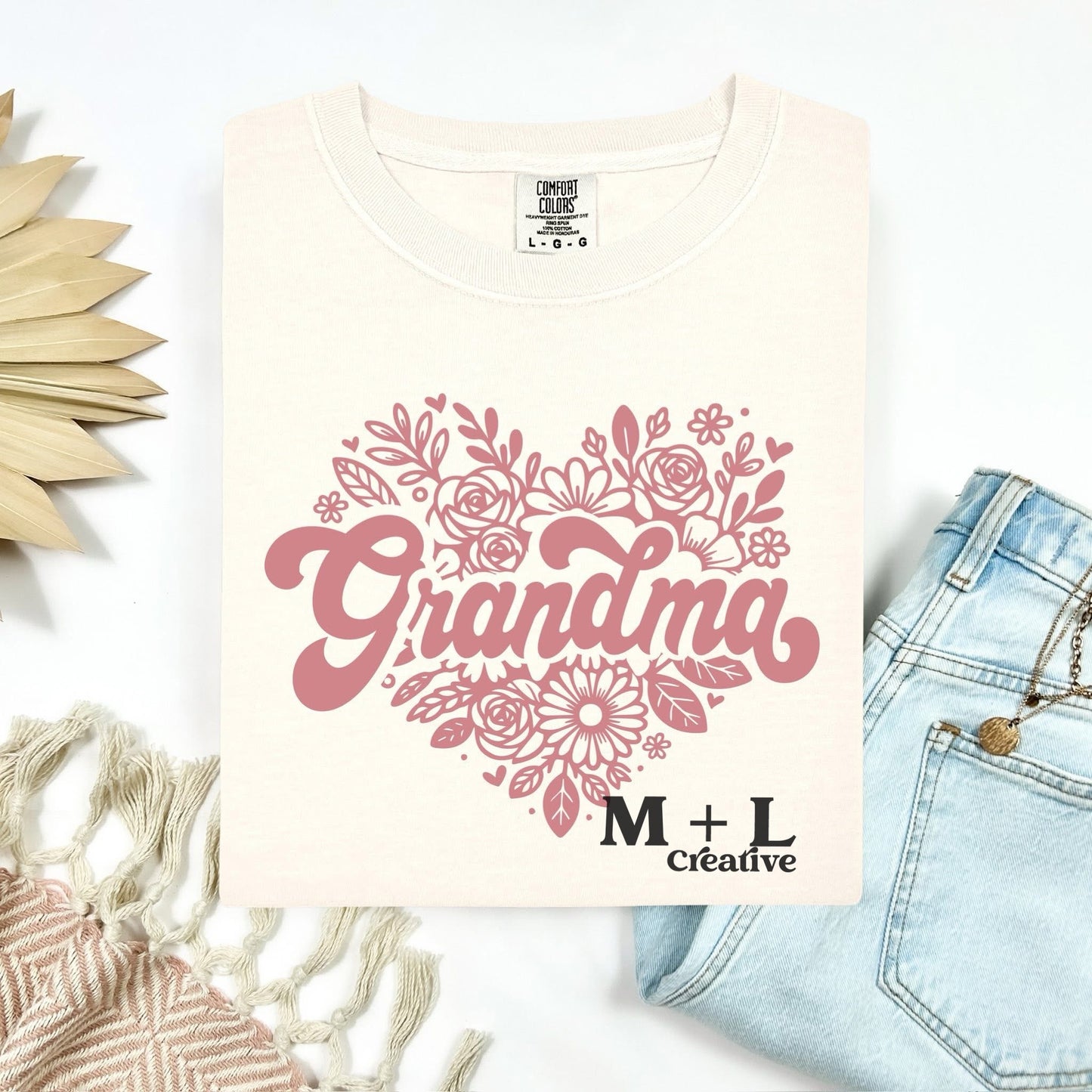 Grandma Floral Heart