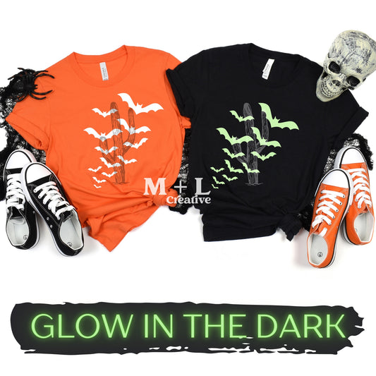 Flying Bats Glow in Dark
