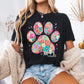 Floral Paw Print
