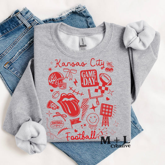 Kansas City Doodles Red
