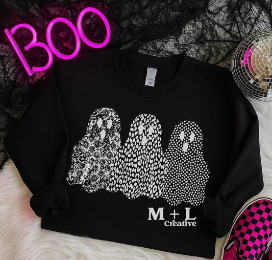 Metallic Silver Ghosts Trio