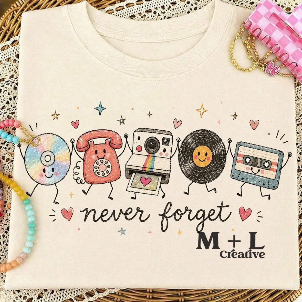 Never Forget Nostalgic Doodles