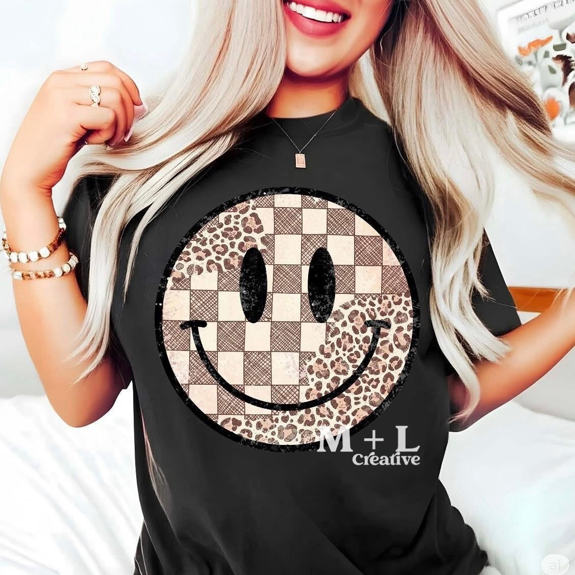 Checker Leopard Smile