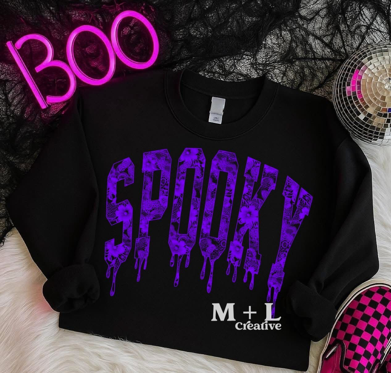 Spooky Purple Lace