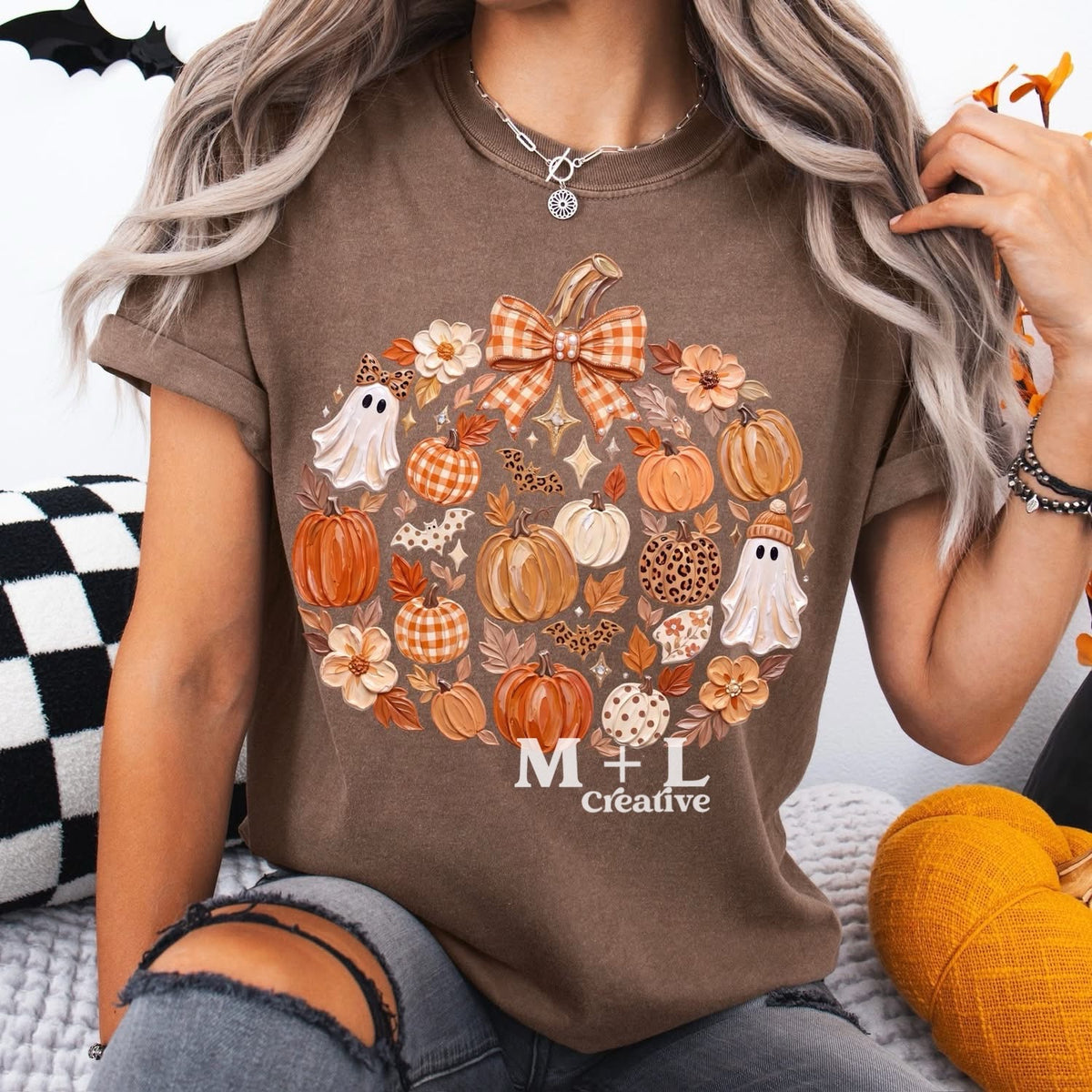 Hand Painted Fall Pumpkin