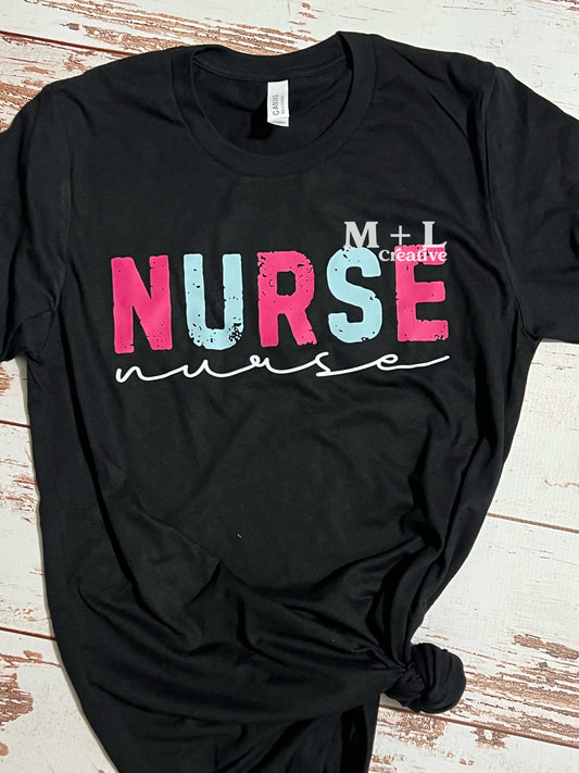 Nurse Pink and Blue