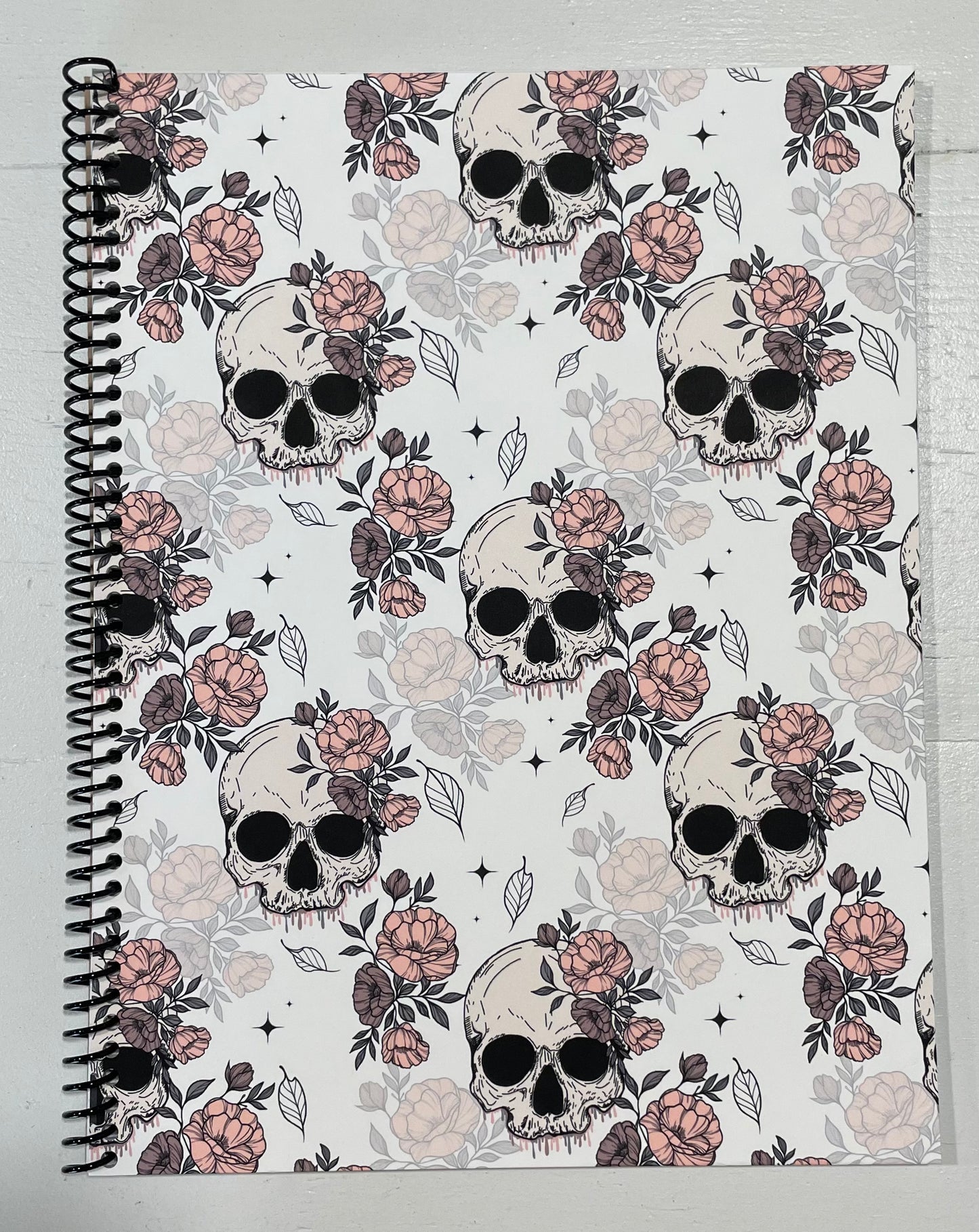 Floral Skull Notebook