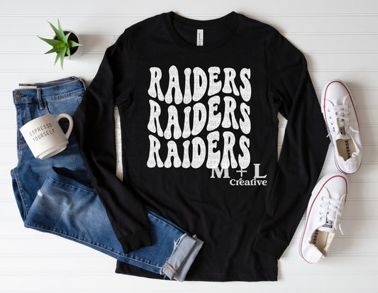 Raiders Retro White Ink