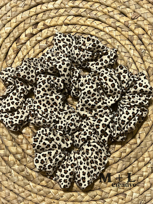 Cheetah Scrunchie