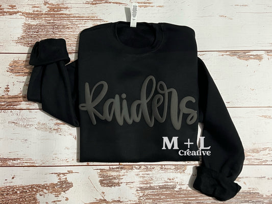 PUFF Raiders (Sidney) Cursive Black