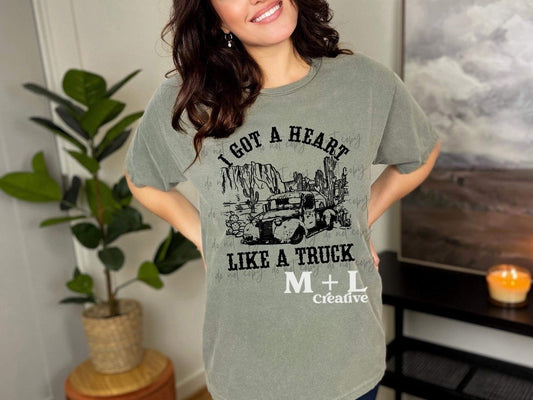 Heart Like A Truck Black Ink